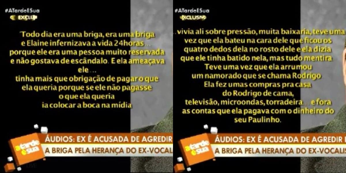 Paulinho do Roupa Nova teria sido agredido por ex (Foto: Reprodução/RedeTV!)