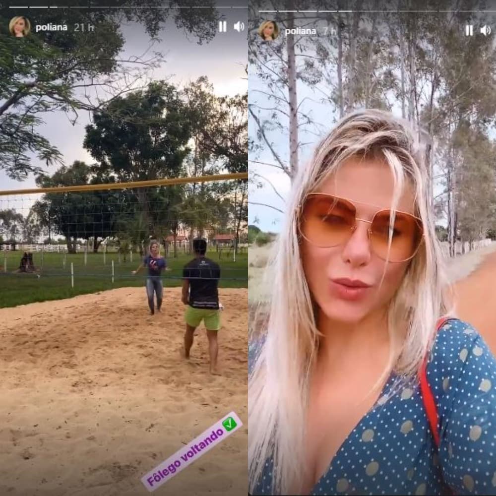 Poliana Rocha compartilhou treino nas redes sociais (Foto: Reprodução/Instagram)