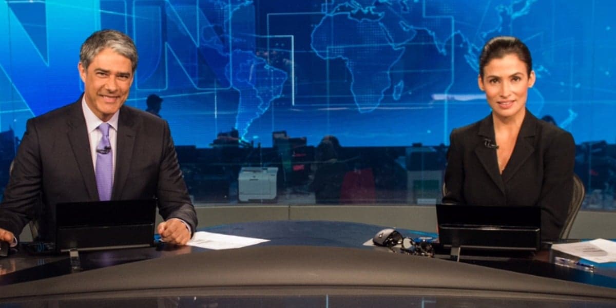 William Bonner e Renata Vasconcellos no "Jornal Nacional" (Foto: Divulgação/TV Globo) William Bonner e Renata Vasconcellos no "Jornal Nacional" (Foto: Divulgação/TV Globo)