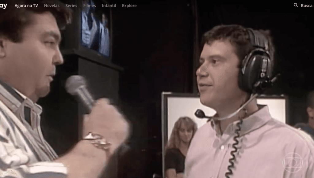Faustão anuncia saída de Jayme Praça (Foto reprodução) 