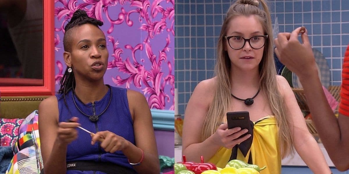 Carla Diaz vence Karol Conká na Prova do Anjo - Foto: Reprodução / Globo