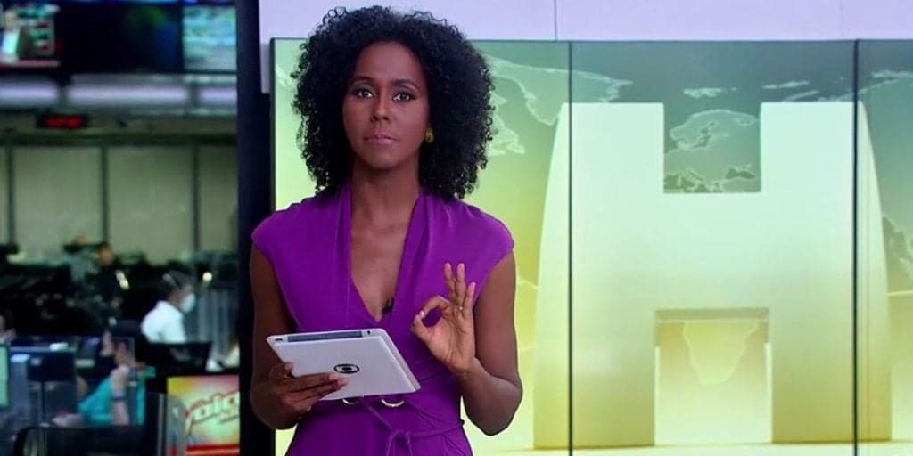 Maju Coutinho interrompe programação do Jornal Hoje, olhando às câmeras, e ataca: "O que tem pra hoje"