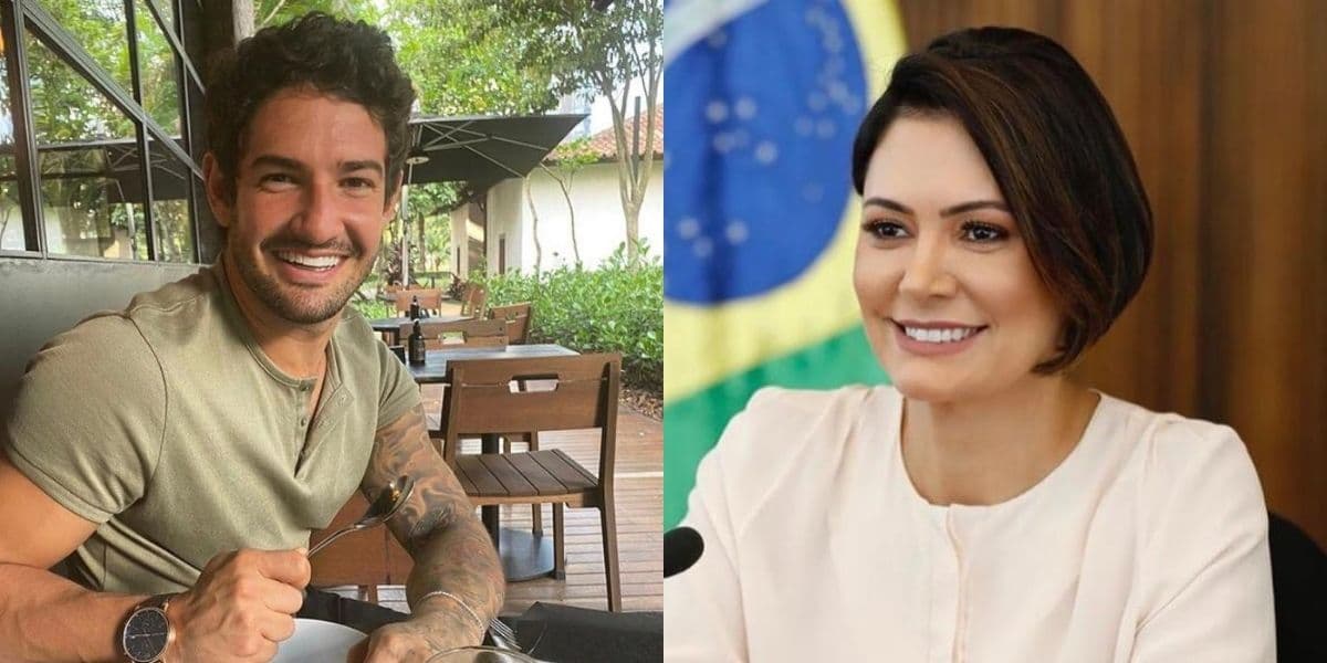 Pato e Michelle Bolsonaro (Foto: Reprodução) Pato e Michelle Bolsonaro (Foto: Reprodução)