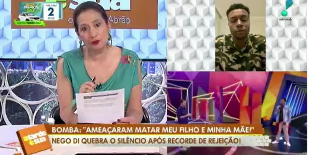 Sonia Abrão deixou recado à Nego Di (Foto: Reprodução / RedeTV!)