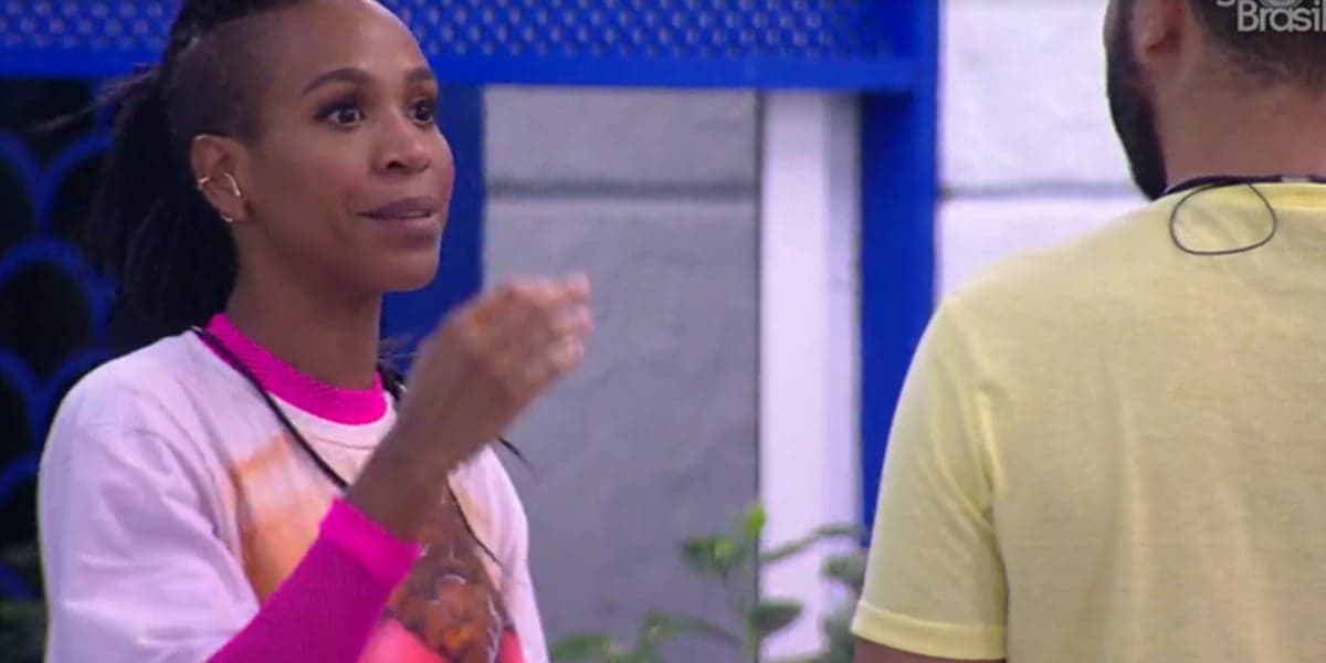 Karol em discussão com Gilberto (Foto: Reprodução)