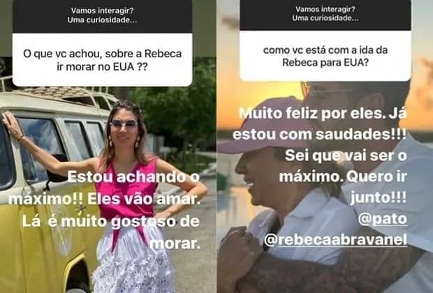 Publicações de Daniela Beyruti (Foto: Montagem)