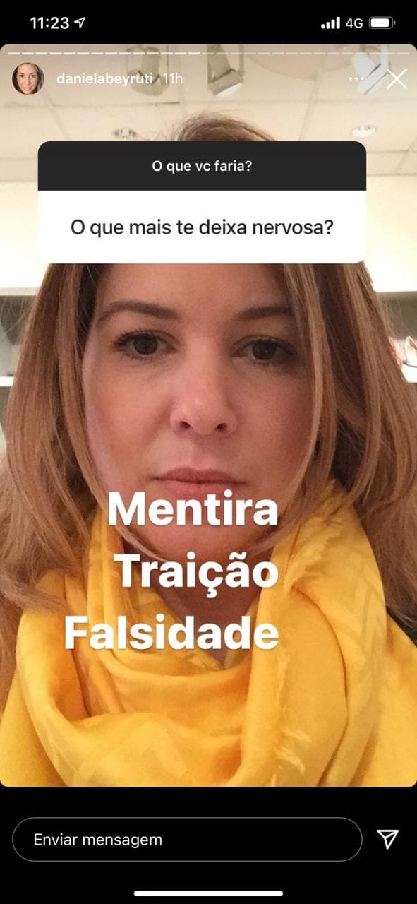 Daniela Beyruti detona o que pensa em seu Instagram (Foto: Reprodução / Instagram)
