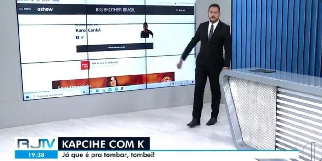 Âncora da Globo interrompe Jornal ao vivo, vota na saída de Karol do BBB21 e explode: "Votação feita"