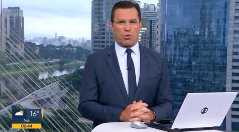 Rodrigo Bocardi toma atitude, faz repórter entrar no ar às pressas e é obrigado a se justificar: "Menos brusco"