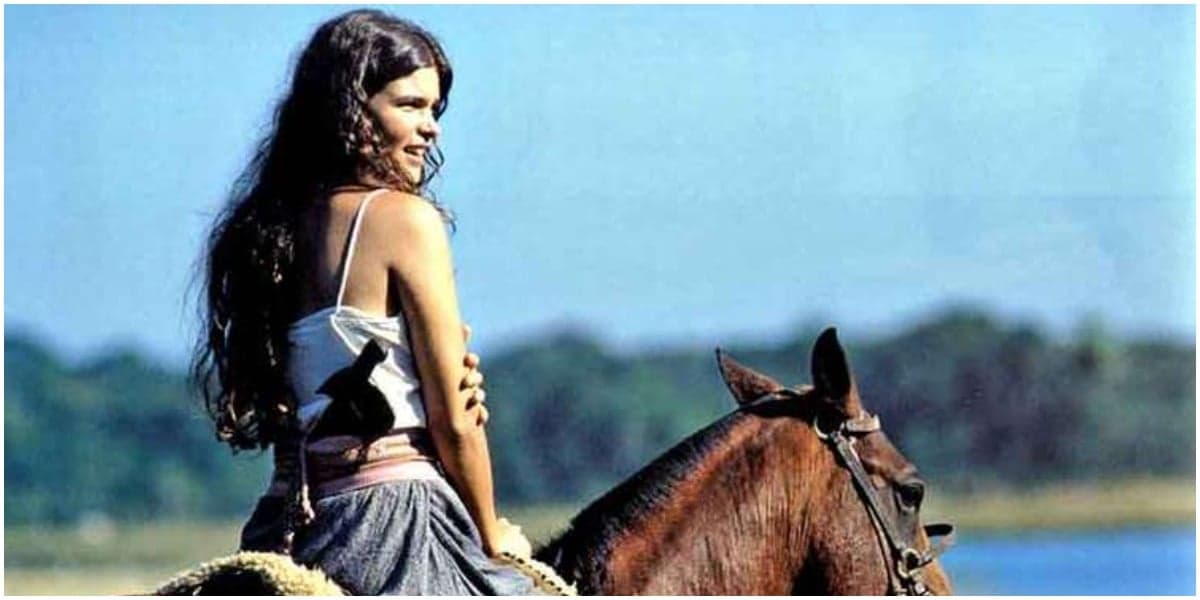 Juma em cena da novela Pantanal, que será refeita pela Globo - Foto: Reprodução