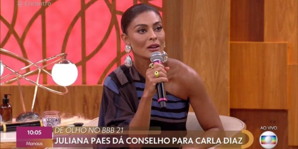 Juliana Paes declara torcida a Carla no BBB21, condena relação da atriz com Arthur e massacra: "Chato"