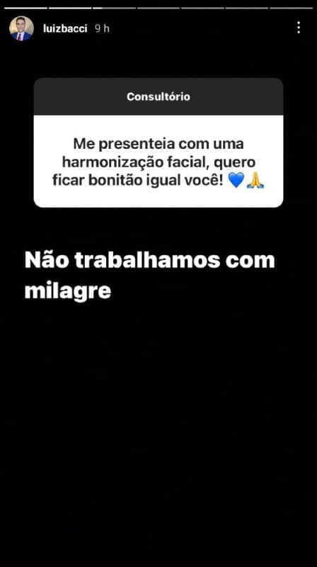Luiz Bacci deu resposta atravessada