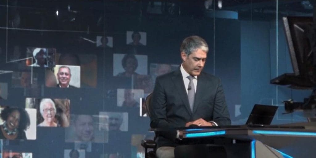 William Bonner usa fim do JN para anunciar fechamento da Globo e Renata lamenta: "Tempos sombrios"