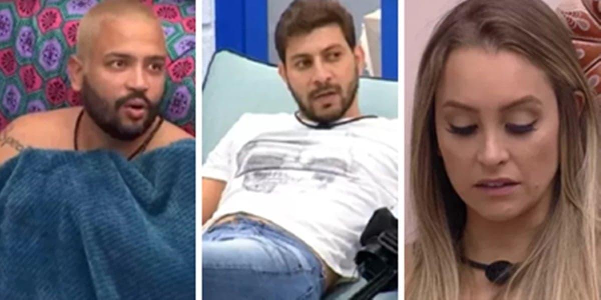 Projota, Caio e Carla Diaz no BBB21 (Foto: Montagem/TV Foco)