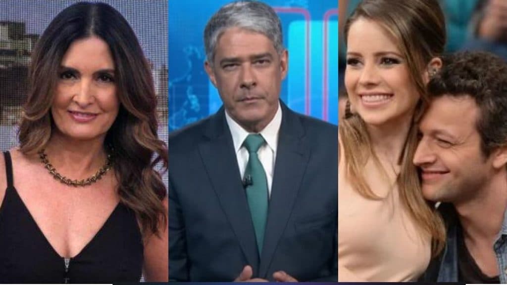 Fátima Bernardes controla Michelle Loreto ao vivo, William Bonner chora luto e marido de Sandy lamenta, após separação