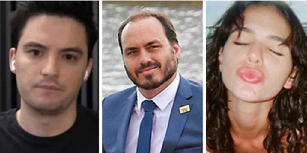 Carlos Bolsonaro registra queixa-crime contra Felipe Neto e Bruna Marquezine