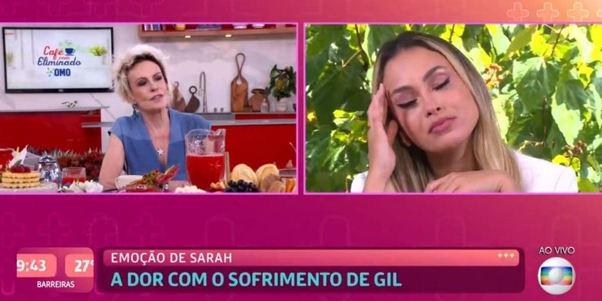Ana Maria e Sarah ao vivo (Reprodução) Ana Maria e Sarah ao vivo (Reprodução)