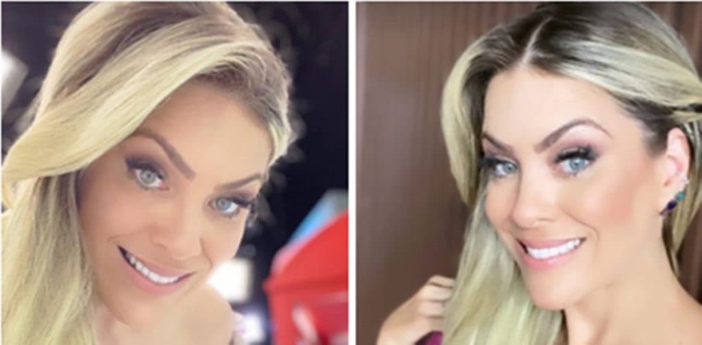 Renata Fan coloca mãos no ombro na parede da Band e seios escapam em decote traidor: “Redondinhos”