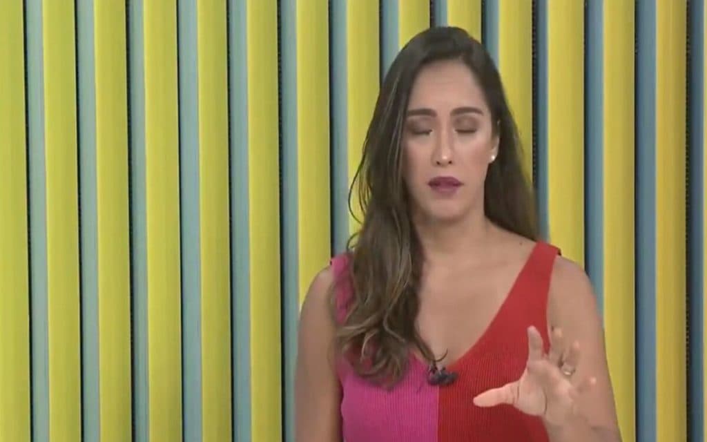 Apresentadora da Globo passa mal ao vivo, não se aguenta em pé e quase desmaia na frente das câmeras: "Dor"