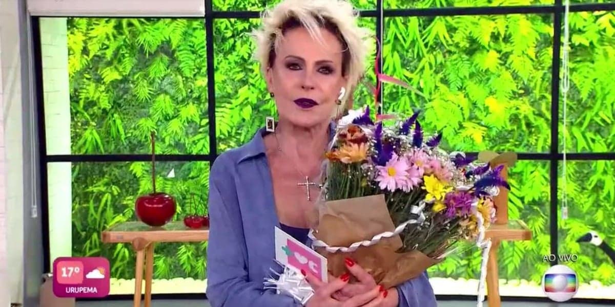 Ana Maria Braga se emocionou muito com homenagem ao Louro José (Foto: Reprodução/TV Globo)