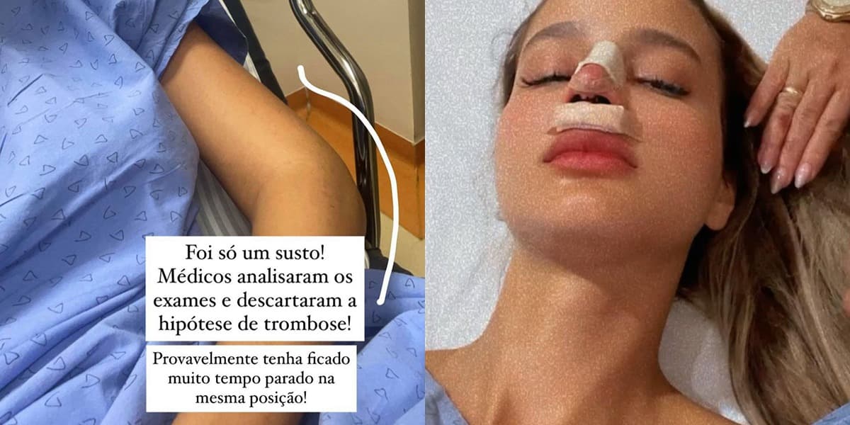 Biah Rodrigues internada tranquilizando o público (Foto: Reprodução)