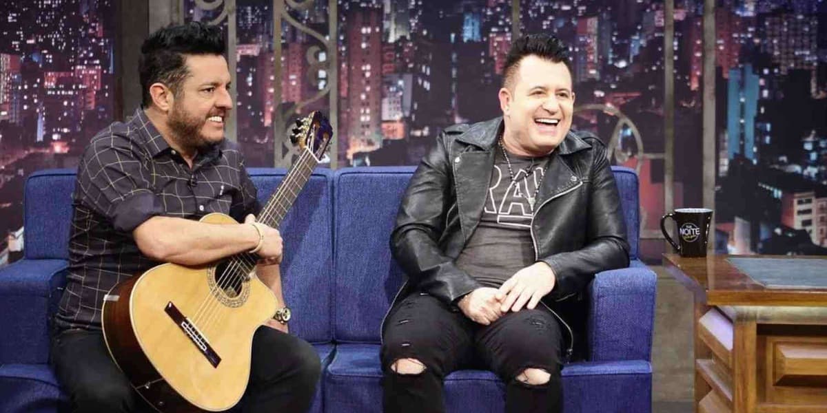 Bruno e Marrone no "The Noite" (Foto: Divulgação/SBT) Bruno e Marrone no "The Noite" (Foto: Divulgação/SBT)