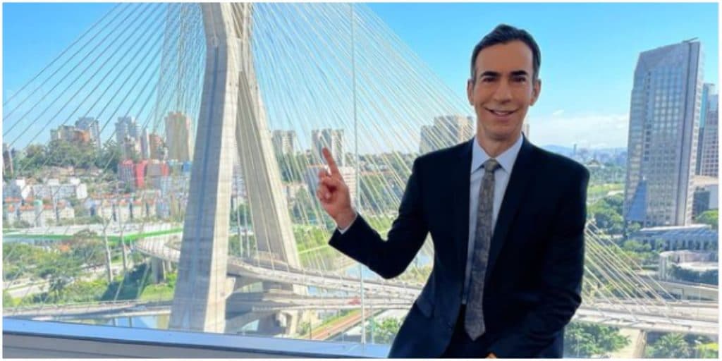 César Tralli oficializado no JN? Com saída certa de Bonner, jornalista salta à frente de concorrência interna