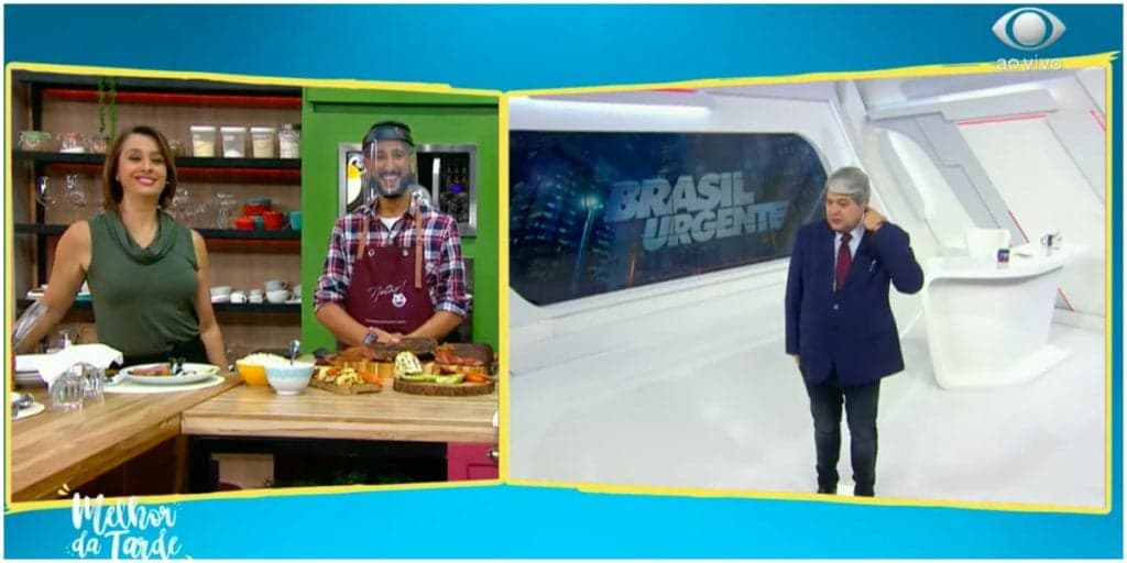 Datena encurrala Catia Fonseca e dá ordem para a apresentadora ao vivo na Band: "Pode fazer''