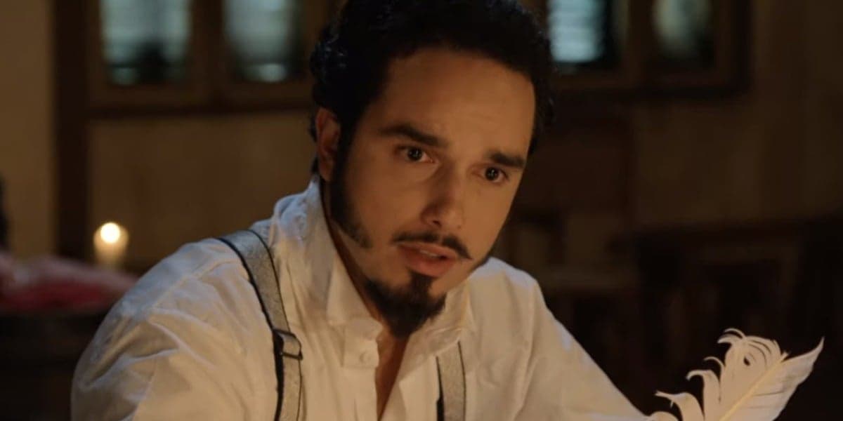 Léo Rosa em cena de "Escrava Mãe" (Foto: Divulgação/Record) Léo Rosa em cena de "Escrava Mãe" (Foto: Divulgação/Record)