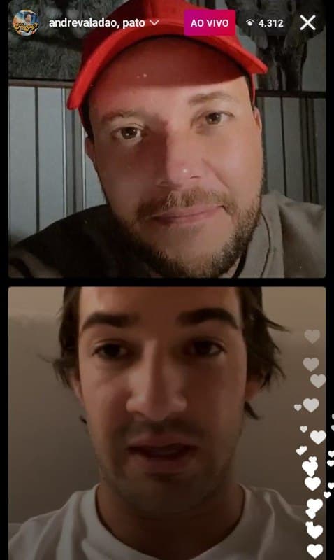 Pato esteve em uma live com André Valadão (Foto: Reprodução/ Instagram)