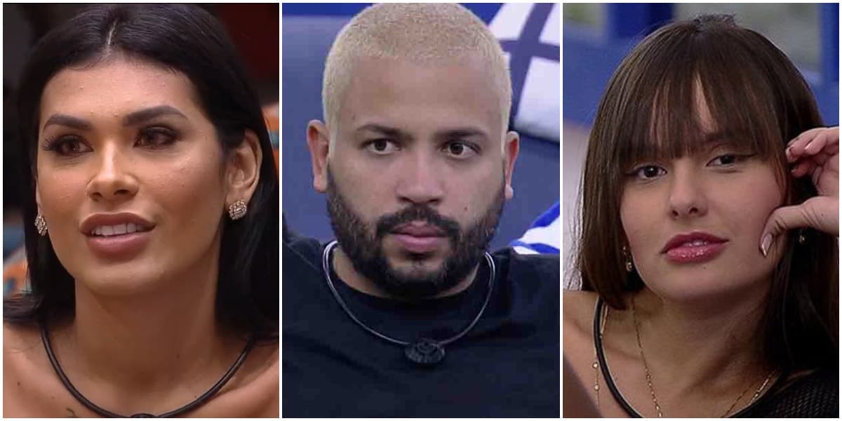 Pocah, Projota e Thaís estão no paredão do BBB21, vote na enquete - Foto: Montagem Pocah, Projota e Thaís estão no paredão do BBB21, vote na enquete - Foto: Montagem