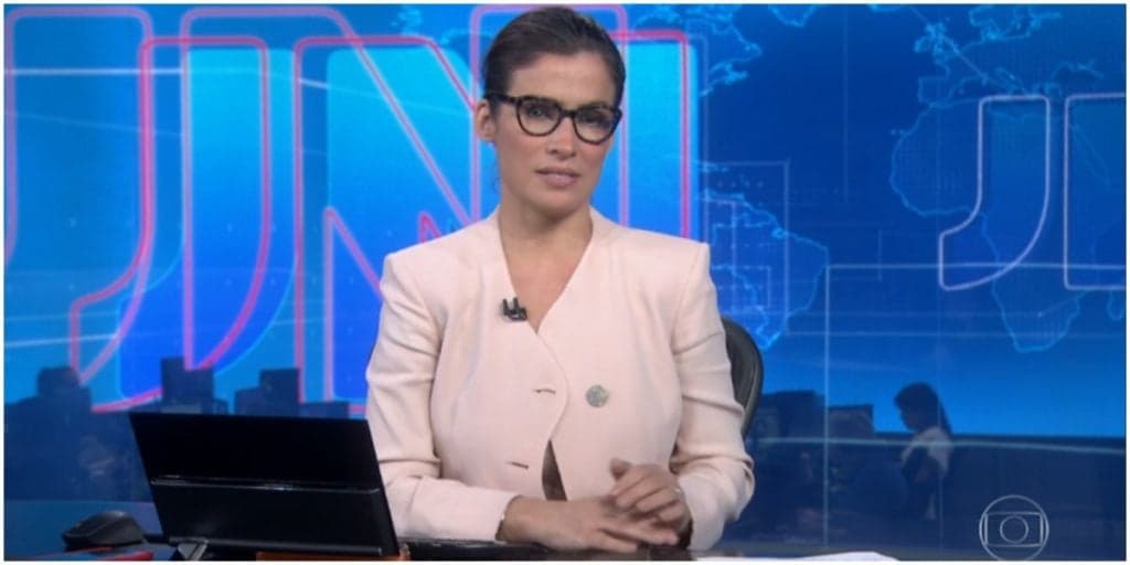 Renata Vasconcellos aniversaria no JN de maneira cruel com denúncia bomba e polícia na porta da Globo
