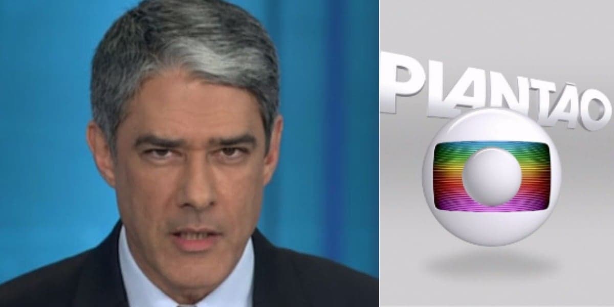 William Bonner na bancada do "Jornal Nacional" (Foto: Reprodução/TV Globo)
