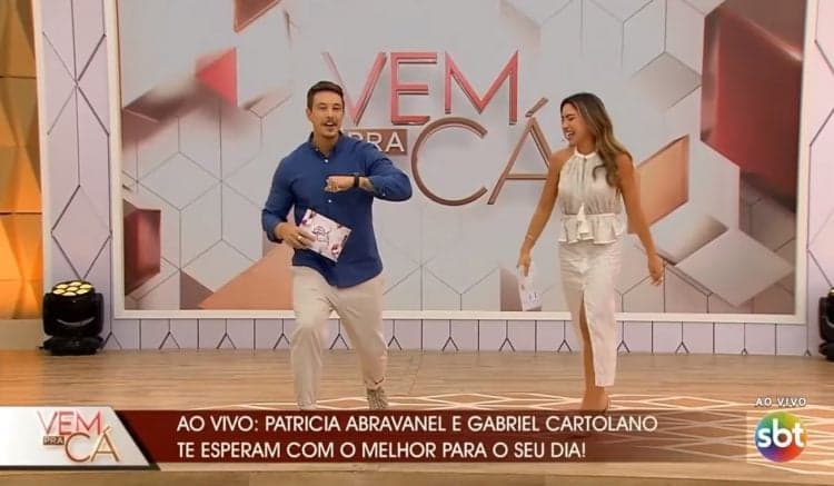 Programa no SBT de Patrícia Abravanel tem explosão ao vivo e apresentador sai voando: "Tá perigoso"
