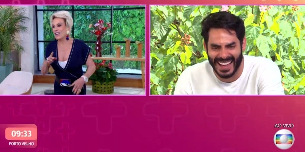 Rodolffo durante café da manhã com Ana Maria Braga (Reprodução)