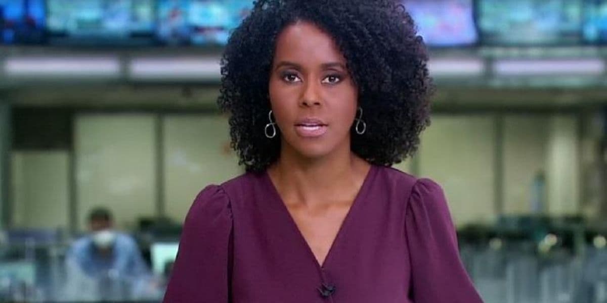 Maju Coutinho no Jornal Hoje (Foto: Reprodução) Maju Coutinho no Jornal Hoje (Foto: Reprodução)