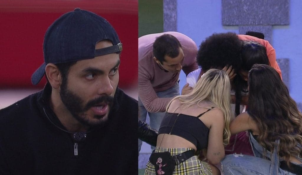 Rodolffo tem atitude racista ao vivo no BBB21 com João, insiste no erro e Leifet chama intervalo às pressas