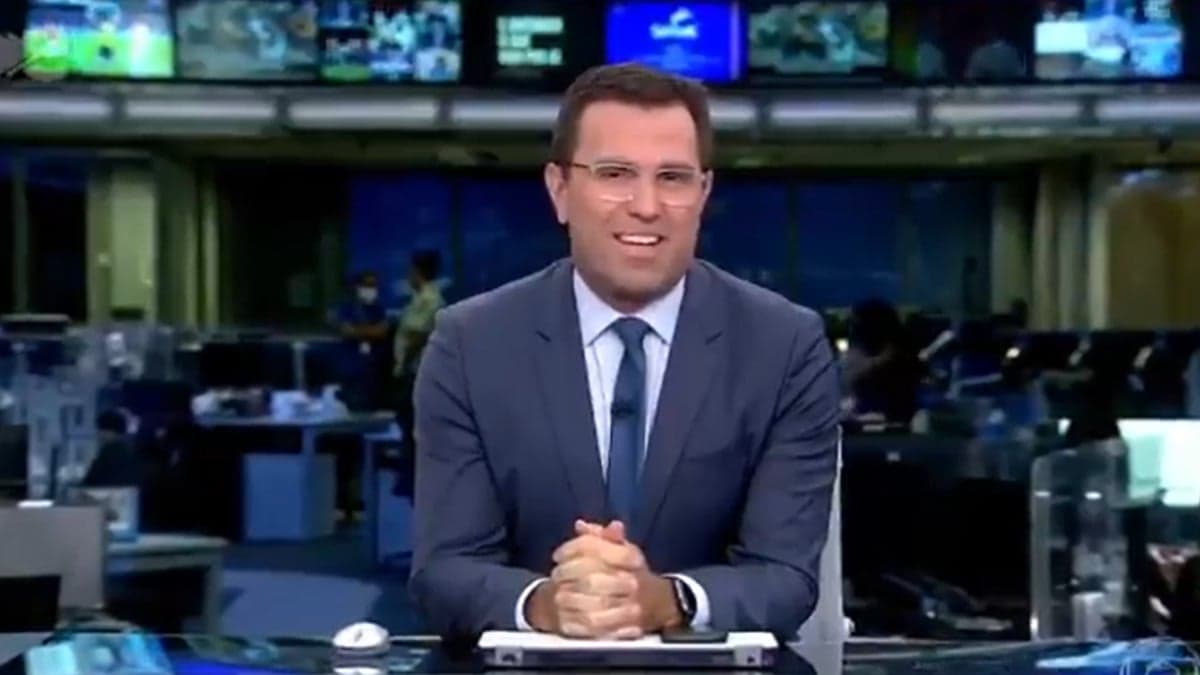 Rodrigo Bocardi comandou o Jornal da Globo na sexta-feira (Foto: Reprodução) Rodrigo Bocardi comandou o Jornal da Globo na sexta-feira (Foto: Reprodução)