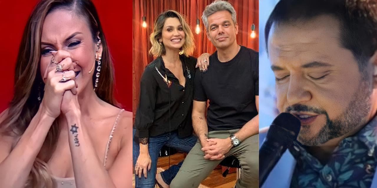 Claudia Leitte, Flávia Alessandra, Otaviano Costa e Geraldo Luís (Reprodução) 