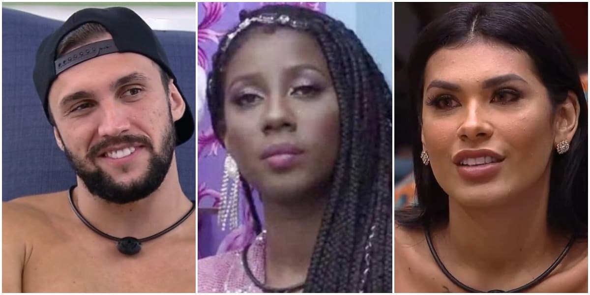 Arthur, Camilla e Pocah estão no paredão do BBB21 - Foto: Montagem Arthur, Camilla e Pocah estão no paredão do BBB21 - Foto: Montagem