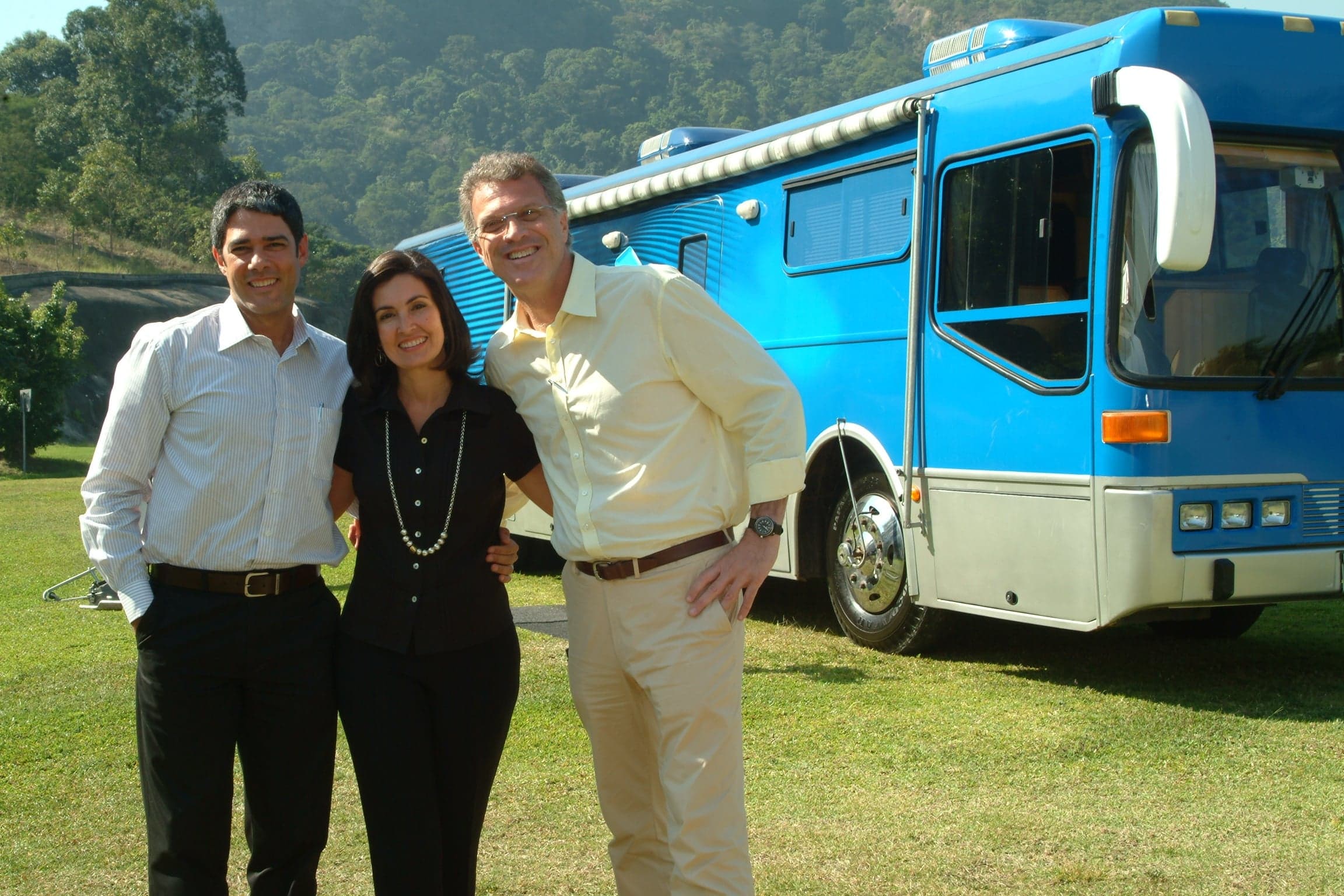 William Bonner, Fátima Bernardes e Pedro Bial (Foto: Reprodução) William Bonner, Fátima Bernardes e Pedro Bial (Foto: Reprodução)