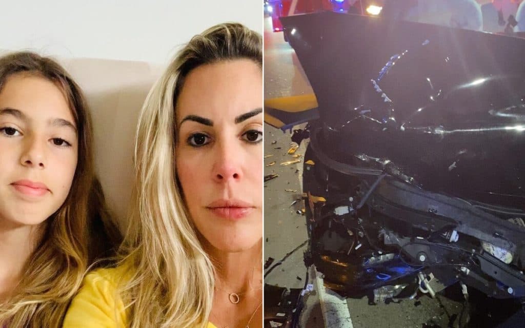 Joana Prado, a "Feiticeira", sofre grave acidente de carro nos EUA com filha e estado preocupa: "Orando"