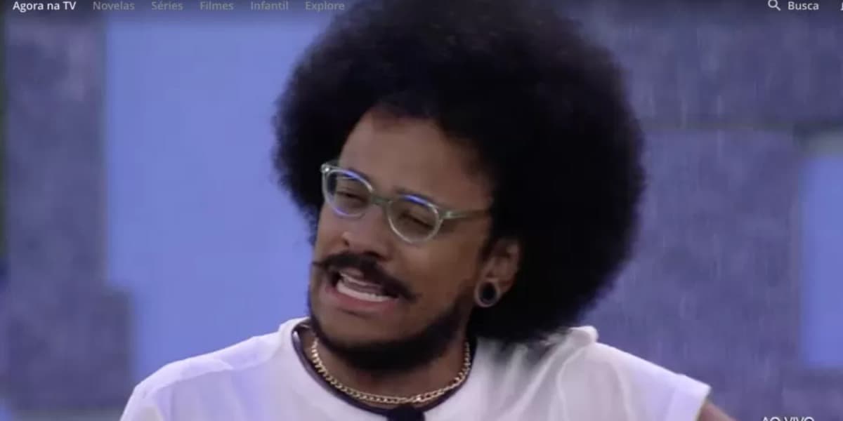 João Luiz vai aos prantos no BBB21 após comentário racista (Foto: Reprodução)