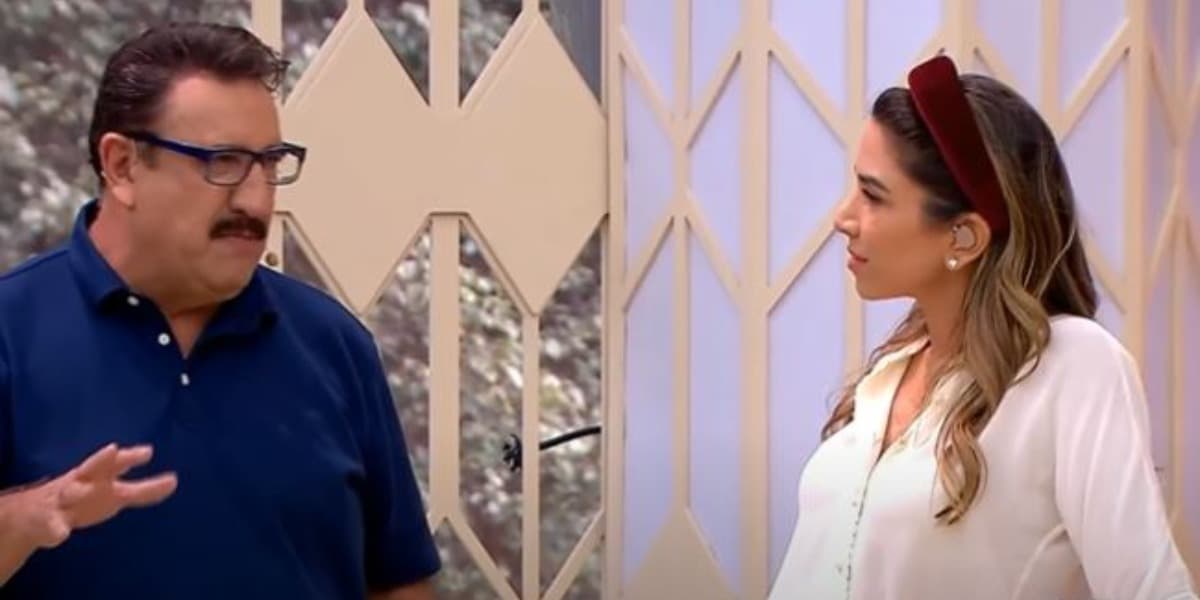 Ratinho e Patrícia Abravanel se 'estranharam' ao vivo (Foto: Reprodução/SBT)