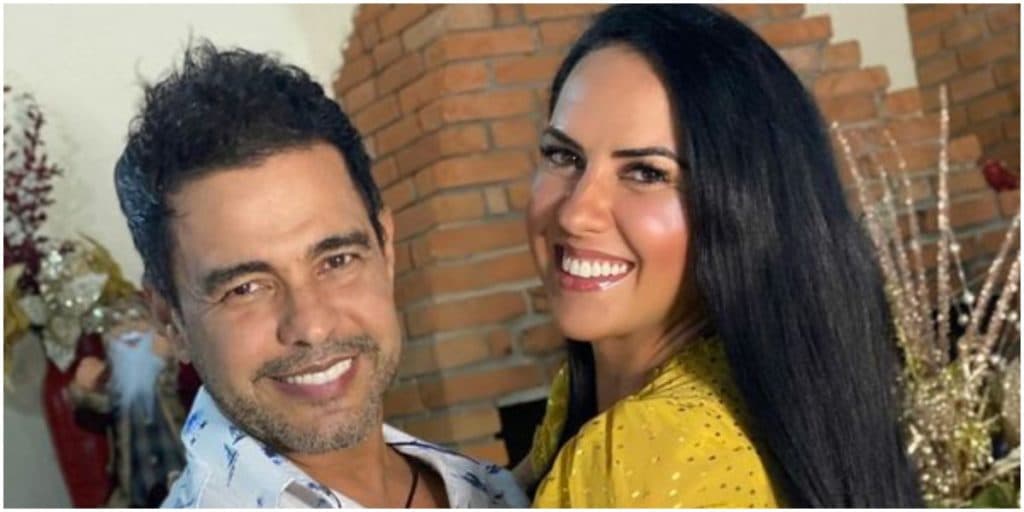Zezé di Camargo se aproveita da ocasião e enfia a mão por trás nas partes íntimas da noiva: “Quem aguenta”