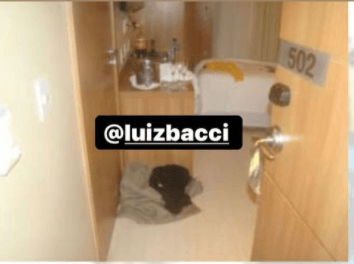 Fotos do quarto que Kevin se encontrava antes de cair são reveladas (Foto: Reprodução) Fotos do quarto que Kevin se encontrava antes de cair são reveladas (Foto: Reprodução)