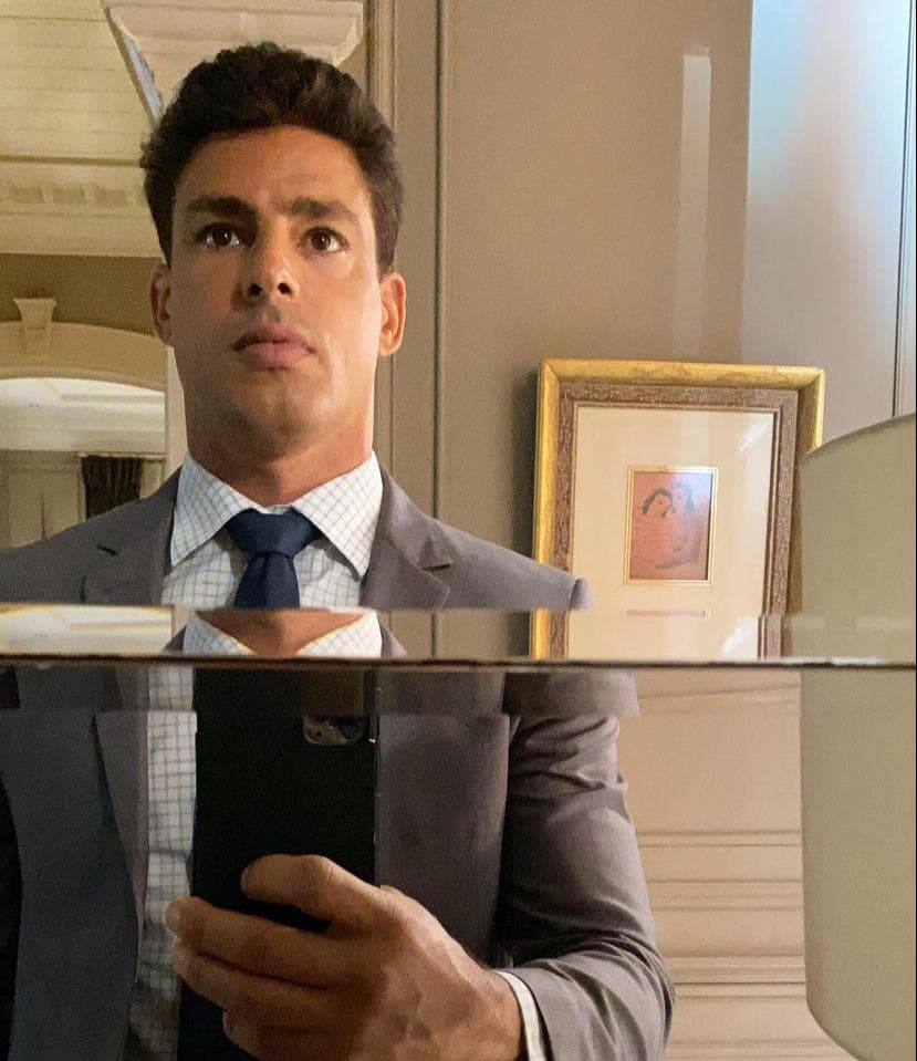 Cauã nas gravações da novela Cauã nas gravações da novela