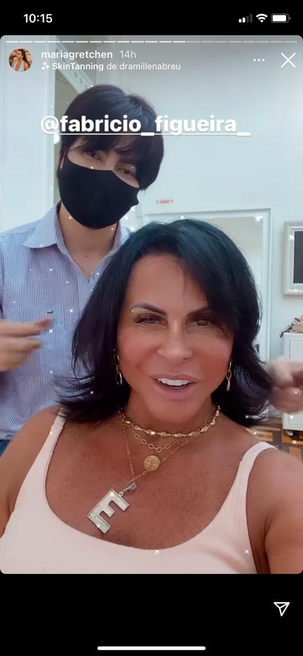 Gretchen mostra nova paixão (reprodução) Gretchen mostra nova paixão (reprodução)