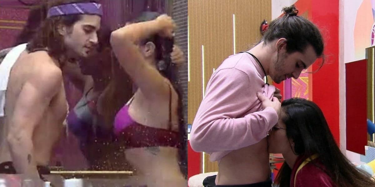 BBB21: Fiuk entra no banho com Juliette e provoca sister (Foto: Reprodução)