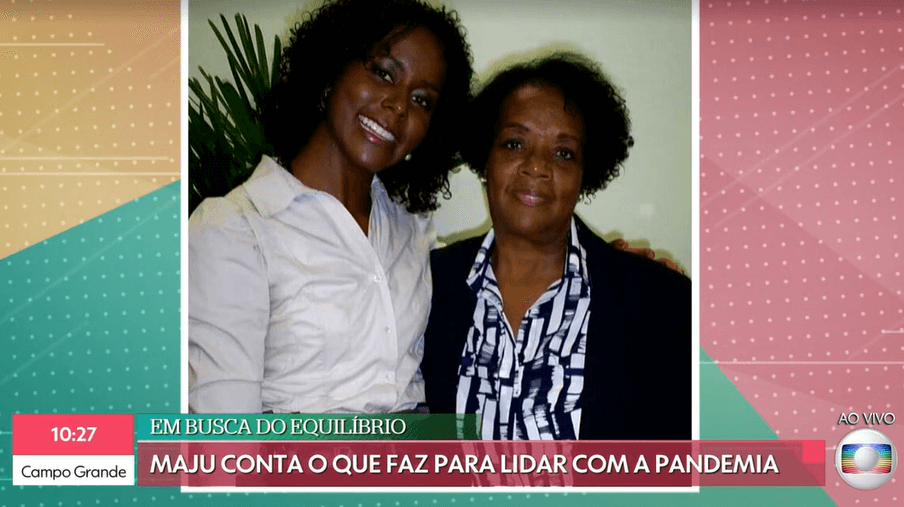 Mãe de Maju Coutinho foi exposta no É De Casa (Foto: Reprodução) Mãe de Maju Coutinho foi exposta no É De Casa (Foto: Reprodução)